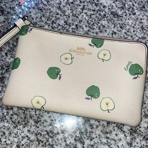 Green Apple Coach Wristlet